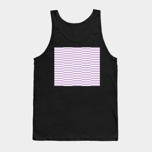 Strips - purple and white. Tank Top